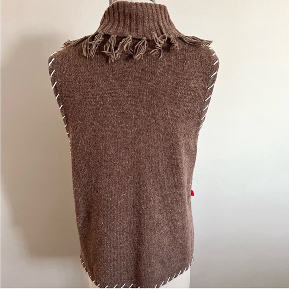 Christmas Sweater Knit Vest With Detail, Small - Picture 2 of 4